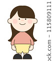Illustration of cute kindergarten children 115809111