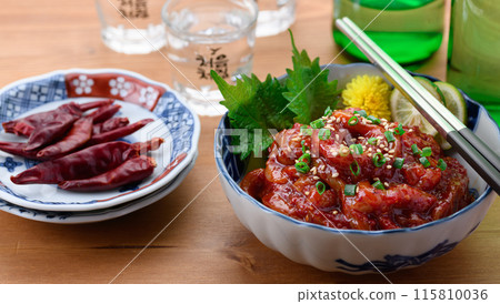 Korean food: Squid chanja (ikachanja) and chamisul Korean food: Squid chanja (ikachanja) and chamisul 115810036