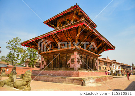 Beautiful scenery of Durbar Square in Bhaktapur, Nepal 115810851