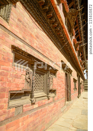 Beautiful scenery of Durbar Square in Bhaktapur, Nepal Beautiful scenery of Durbar Square in Bhaktapur, Nepal 115810872