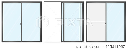 黑色推拉窗B窗扇組 115811067