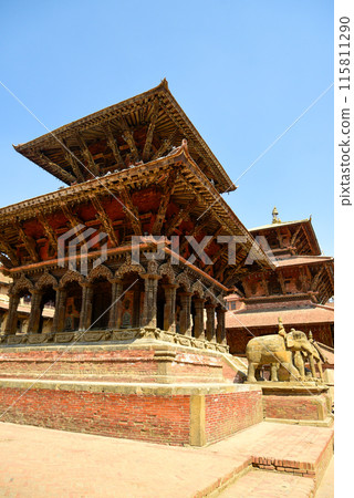 Beautiful scenery of Durbar Square in Patan, Nepal Beautiful scenery of Durbar Square in Patan, Nepal 115811290