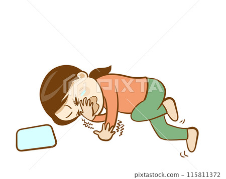 智慧型手機掉到臉上並受傷 智慧型手機掉到臉上並受傷 115811372