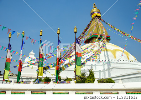 A beautiful view of Boudhanath in Kathmandu, the capital of Nepal 115811612
