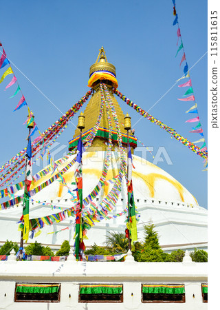 A beautiful view of Boudhanath in Kathmandu, the capital of Nepal A beautiful view of Boudhanath in Kathmandu, the capital of Nepal 115811615