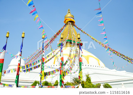 A beautiful view of Boudhanath in Kathmandu, the capital of Nepal 115811616