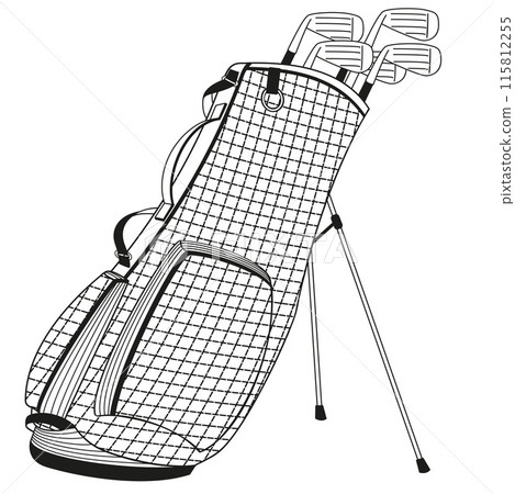 golf clubs bag with golf clubs 115812255