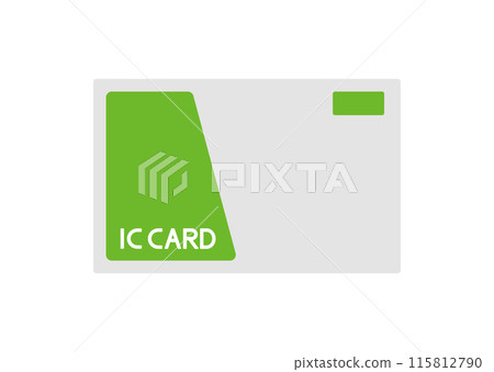 Simple illustration of a transportation IC card 115812790