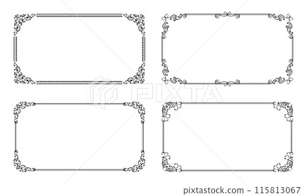16:9 Video Frame Antique Classic 115813067