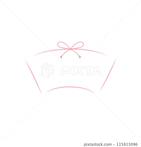 Pink fan-shaped line frame_Japanese style_single item Pink fan-shaped line frame_Japanese style_single item 115813096