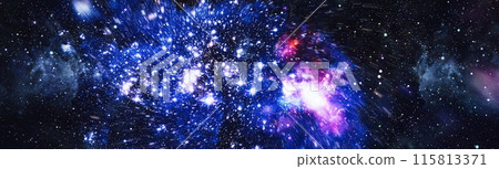 abstract background with night sky and stars. Panorama view universe space shot of milky way galaxy with stars on a night sky background. Elements of this Image Furnished by NASA abstract background with night sky and stars. Panorama view universe space shot of milky way galaxy with stars on a night sky background. Elements of this Image Furnished by NASA 115813371