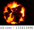 Flames of burning 115813496