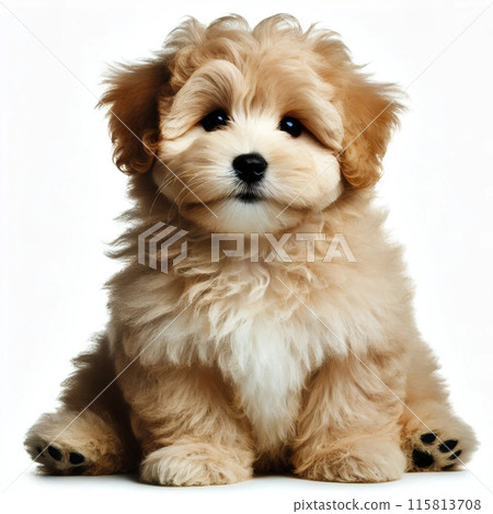 Sitting toy poodle puppy Sitting toy poodle puppy 115813708