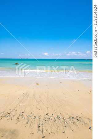 從沙灘欣賞夏季海景 從沙灘欣賞夏季海景 115814624