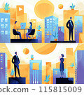 Illustration of people working 115815009