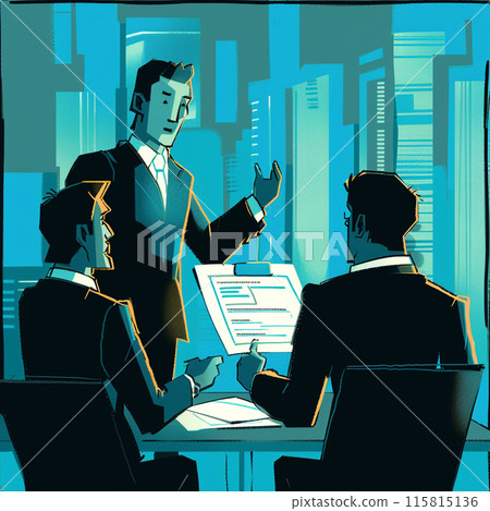 business people having a meeting in the office 115815136