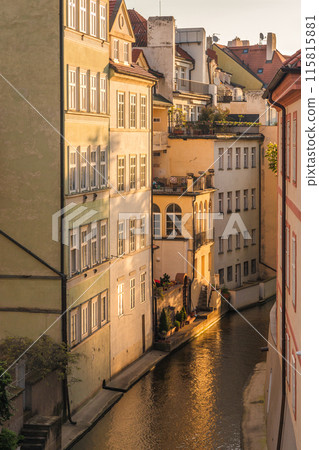 The Certovka, Devil's Canal, also called Little Prague Venice. The Certovka, Devil's Canal, also called Little Prague Venice. 115815881