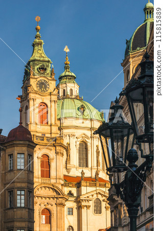 Church of Saint Nicholas in Lesser Town Square in Prague. 115815889