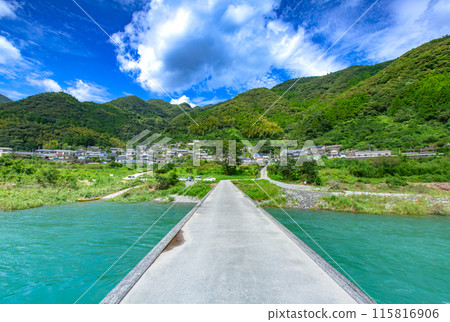 Kochi Prefecture Asao Subsidence Bridge 115816906