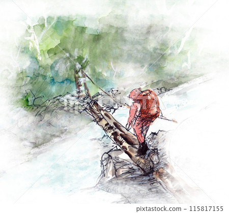 雨中攀登【前往高天原山莊】 115817155