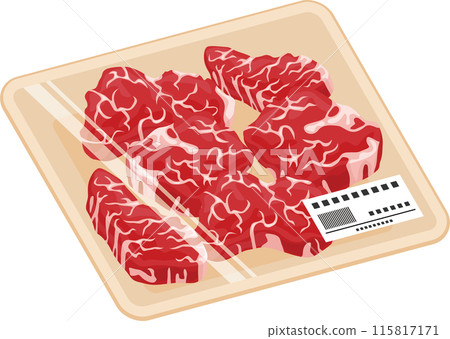 Illustration of skirt steak 115817171