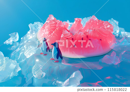 冰山上的企鵝和西瓜 冰山上的企鵝和西瓜 115818022