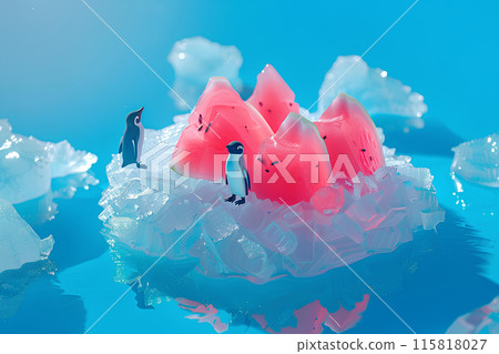 冰山上的企鵝和西瓜 冰山上的企鵝和西瓜 115818027