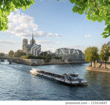 Pleasure boat in Paris 115818687