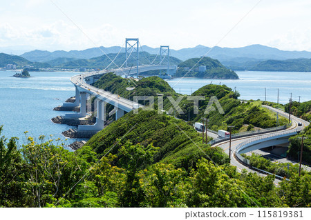 德島縣鳴門海峽和大鳴門大橋 115819381