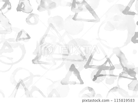 單色手繪幾何圖案水彩凌亂背景 115819583