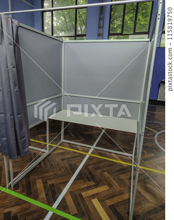 Voting booths for elections for people with reduced mobility 115819750