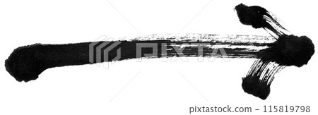 Ink drawn arrow Ink drawn arrow 115819798