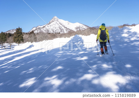Image of snowshoe hiking at Oyama Kyoganari 115819889