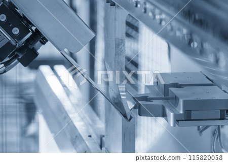 High technology bending machine  operation with robotic system. 115820058