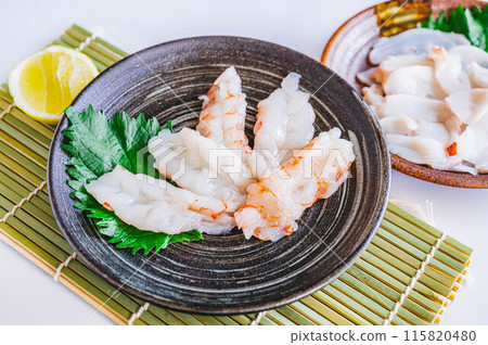 Red shrimp sashimi Red shrimp sashimi 115820480