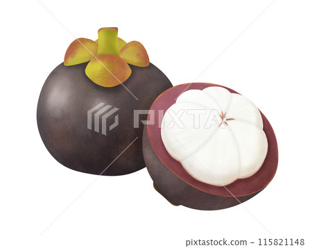 One and a half mangosteen One and a half mangosteen 115821148