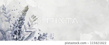Abstract background with watercolor colorful splashes and painted hyacinth flowers. Template for your designs, such as wedding invitation, greeting card, posters, etc. Abstract background with watercolor colorful splashes and painted hyacinth flowers. Template for your designs, such as wedding invitation, greeting card, posters, etc. 115821822