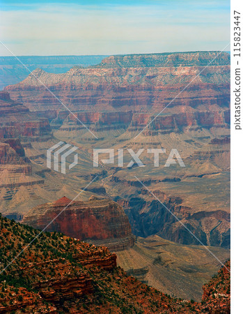 Hazy Sky Day At The Grand Canyon Arizona Hazy Sky Day At The Grand Canyon Arizona 115823447