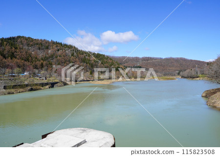 The new Shimizusawa Dam lake The new Shimizusawa Dam lake 115823508