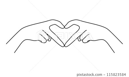 I love you heart sign. 115823584