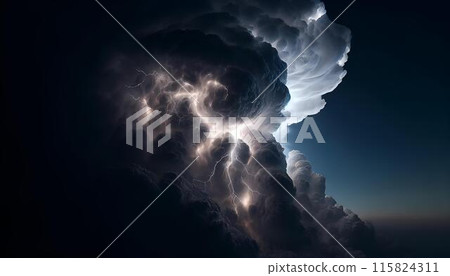 Summer thunder cloud 115824311