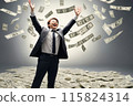 Image of a successful person (a lot of money) 115824314