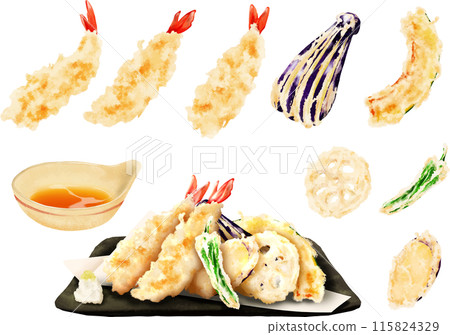 什錦天婦羅單品套餐日本料理 115824329