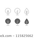 樹圖標集 115825662