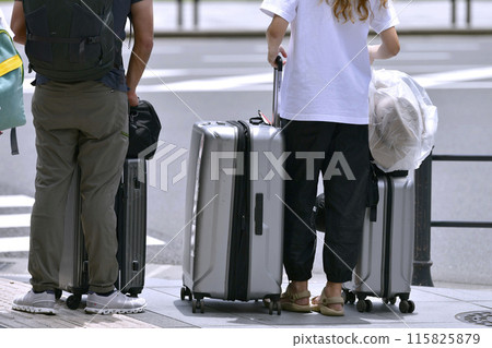 Tokyo cityscape in Japan Inbound tourism is back. Tokyo Station is bustling with foreign tourists. Suitcases… Tokyo cityscape in Japan Inbound tourism is back. Tokyo Station is bustling with foreign tourists. Suitcases… 115825879