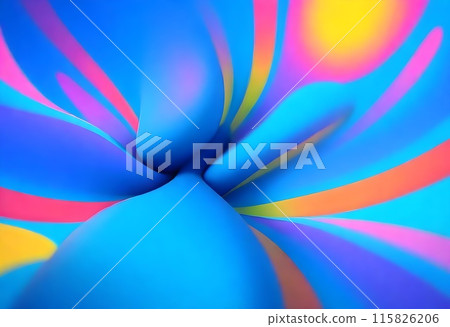 Abstract art blur fluid gradient wallpaper, 3d gradient background, 115826206