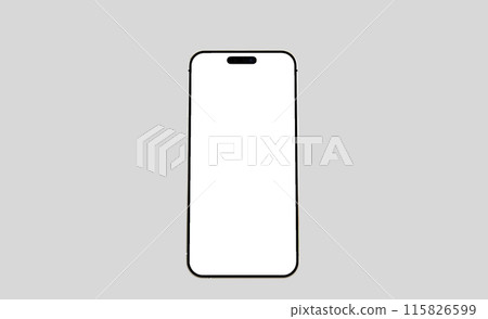 3d rendered Realistic phone mockup design 115826599