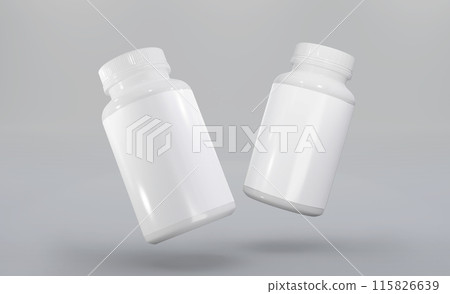 3d realistic render pill box mockup design 115826639