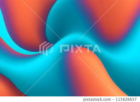 Abstract art blur fluid gradient wallpaper, 3d gradient background, 115826657