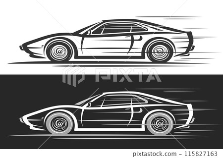 Vector logo for Old Sport Car Vector logo for Old Sport Car 115827163